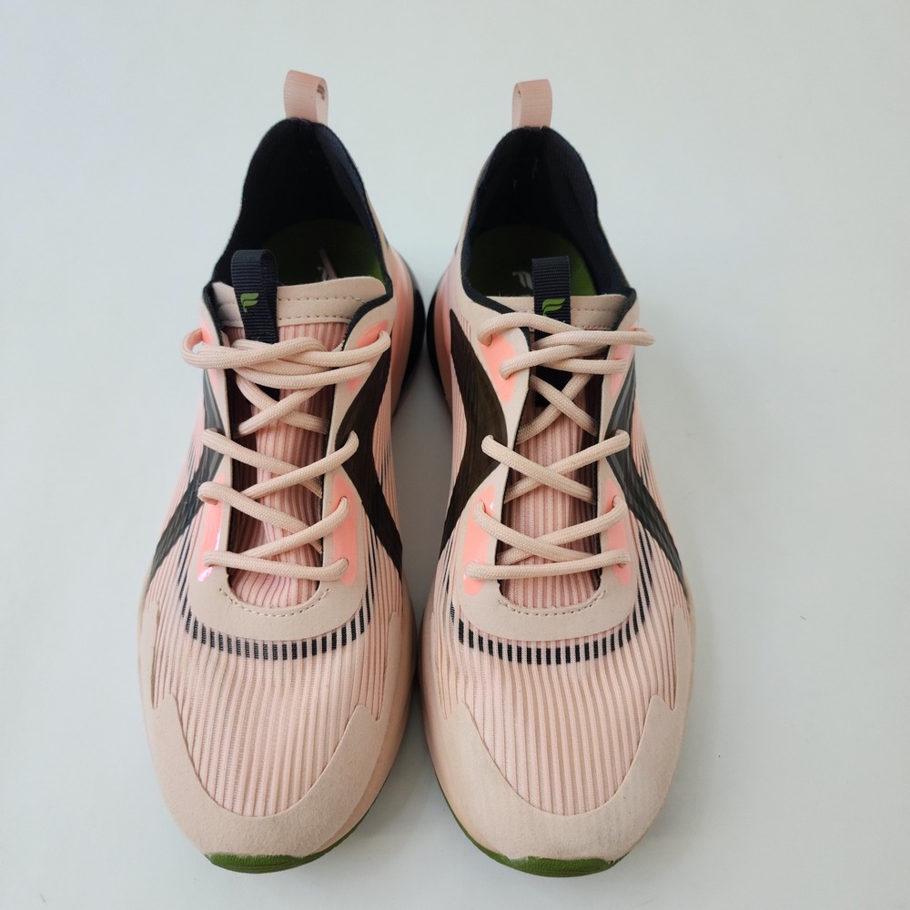 Fabletics Womens Pink Black Training Sneakers Air Cushion Athletic Shoes SH 33 - Picture 2 of 7